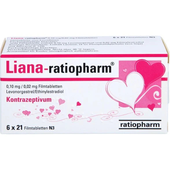 Liana Ratiopharm0.1/0.02mg