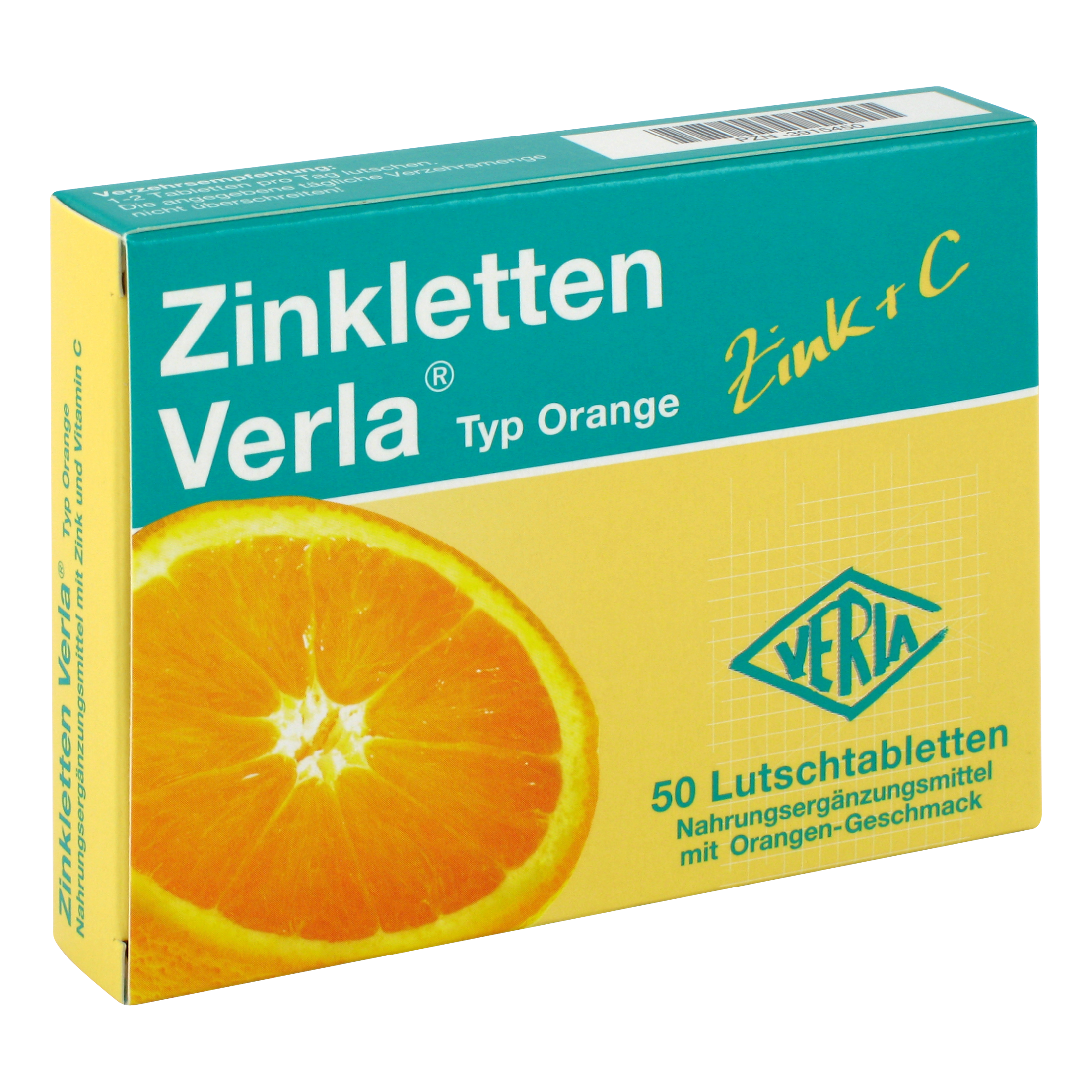 Zinkletten Verla Orange Lutschtabletten