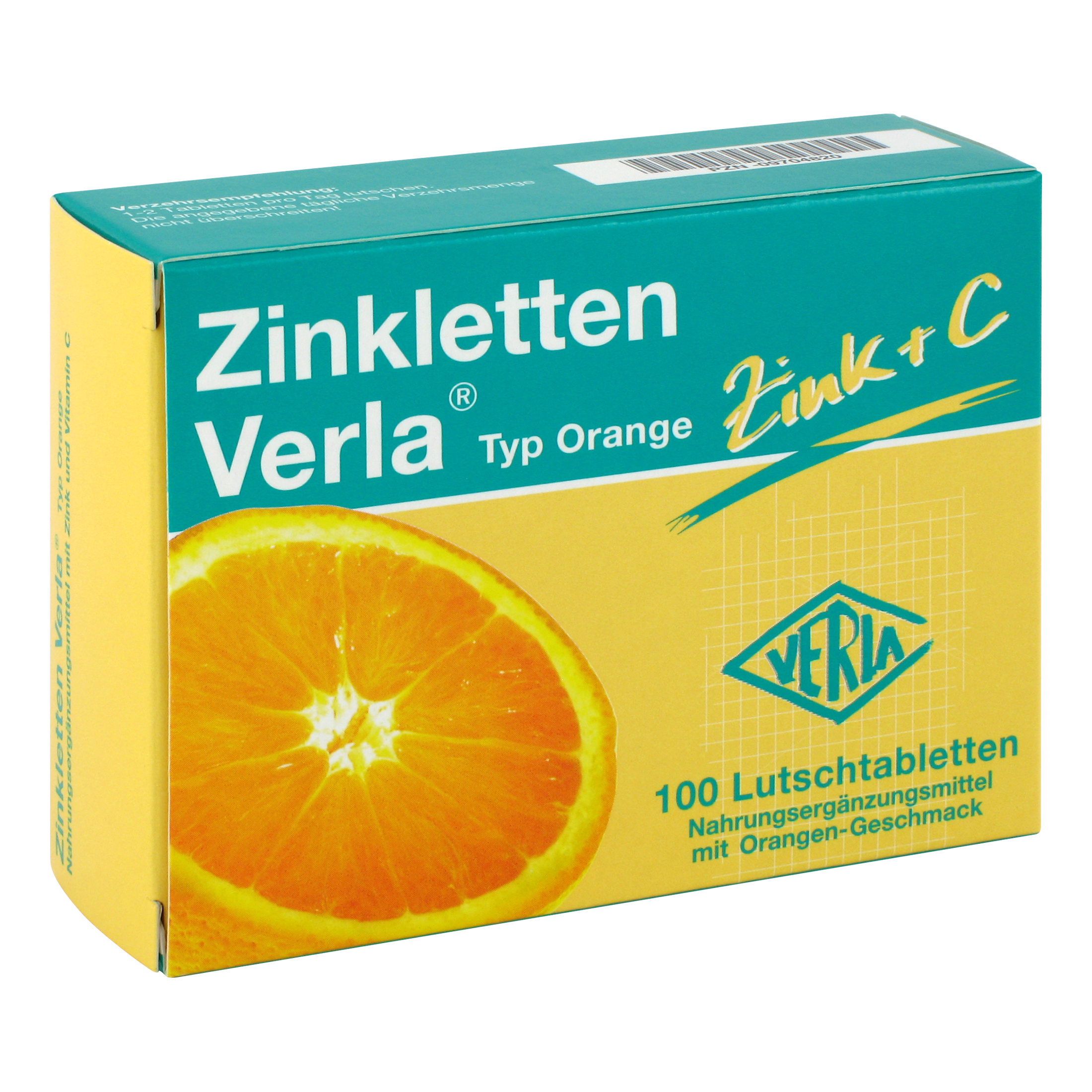 Zinkletten Verla Orange Lutschtabletten