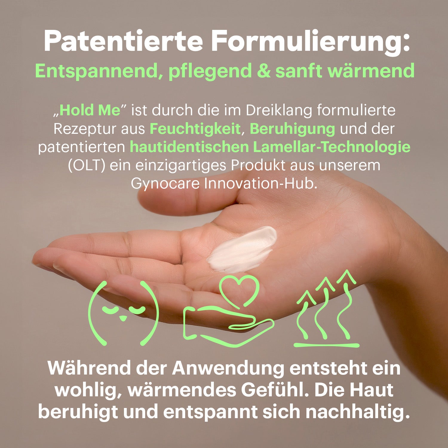 Patentierte Formulierung der Periodencreme mit CBD. 