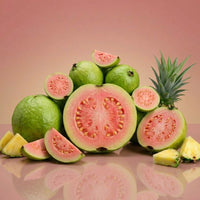 KI-generiertes Bild: SpectrumBotanics Pink Tropic – Stimmungsbild mit Guaven