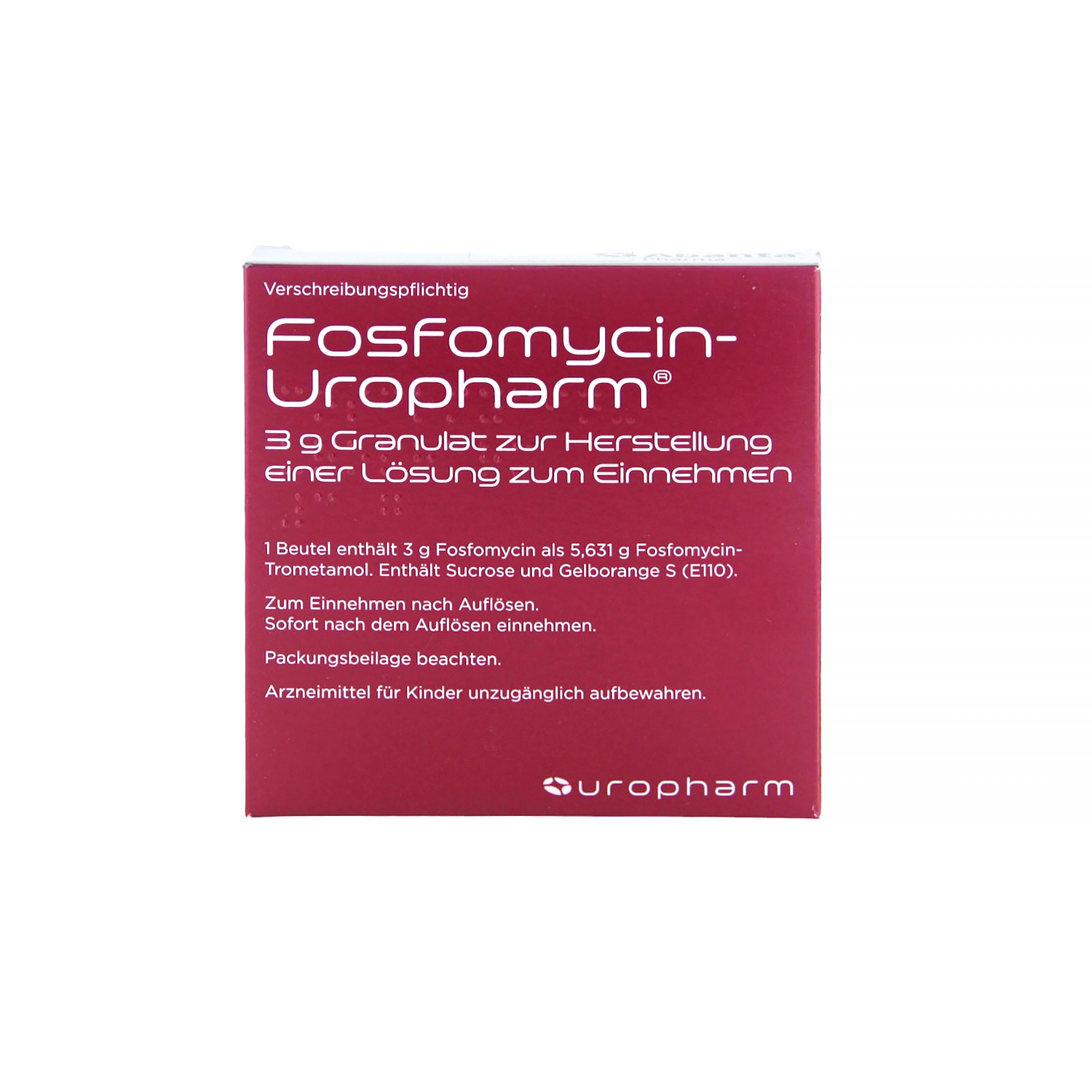 Fosfomycin-Uropharm 3 g (Antibiotikum)
